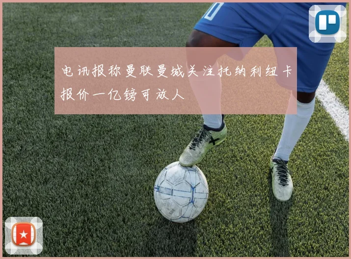 电讯报称曼联曼城关注托纳利纽卡报价一亿镑可放人